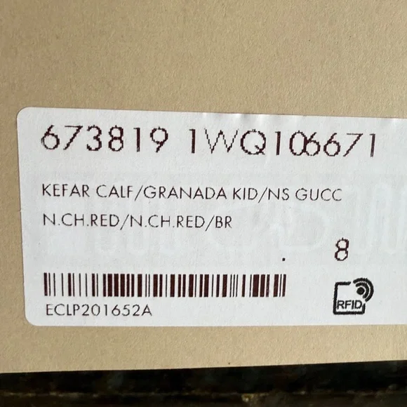 Gucci Red Leather Loafers with Silver and Blue Accents - Picture 4 of 4